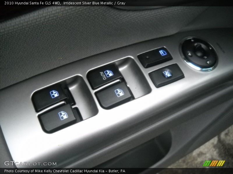 Irridescent Silver Blue Metallic / Gray 2010 Hyundai Santa Fe GLS 4WD