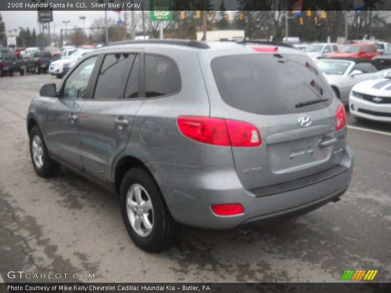 Silver Blue / Gray 2008 Hyundai Santa Fe GLS