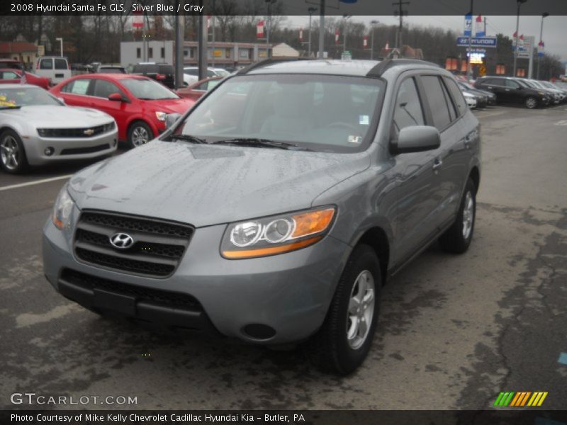 Silver Blue / Gray 2008 Hyundai Santa Fe GLS