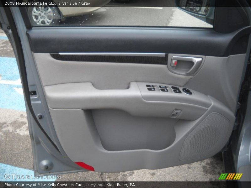 Silver Blue / Gray 2008 Hyundai Santa Fe GLS