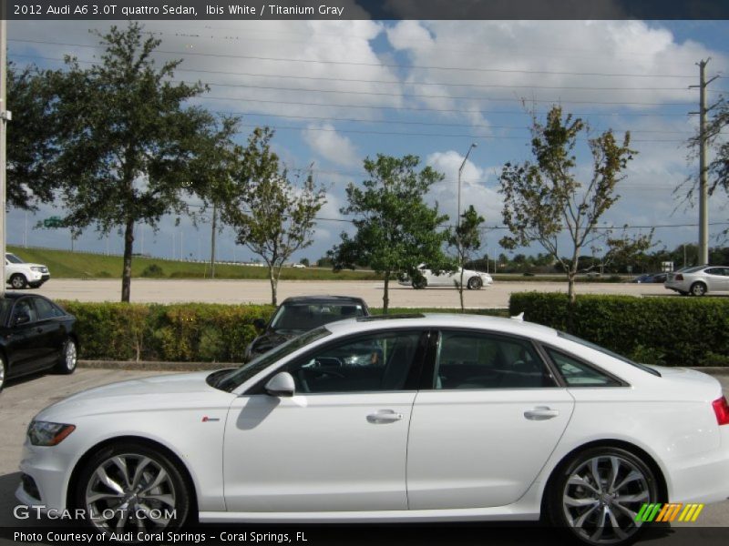 Ibis White / Titanium Gray 2012 Audi A6 3.0T quattro Sedan