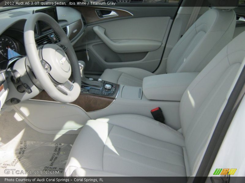 Ibis White / Titanium Gray 2012 Audi A6 3.0T quattro Sedan
