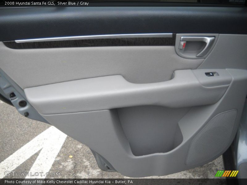 Silver Blue / Gray 2008 Hyundai Santa Fe GLS
