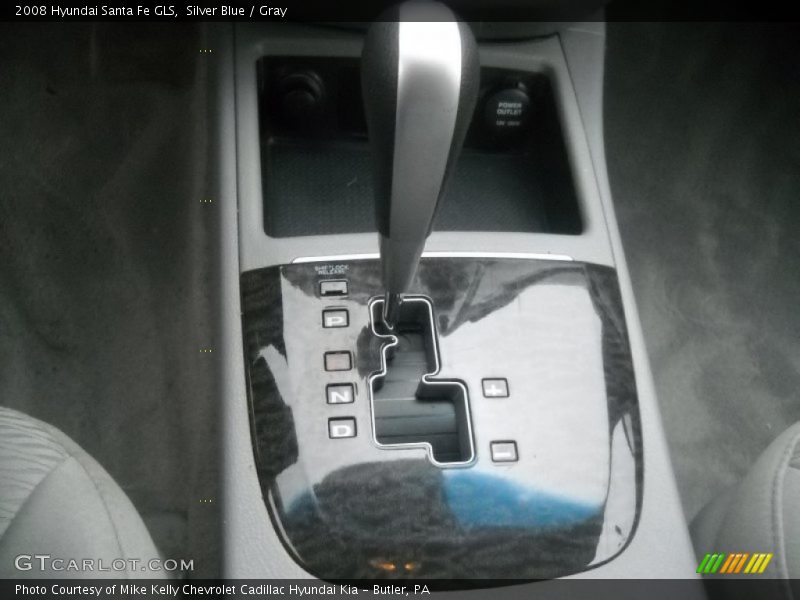 Silver Blue / Gray 2008 Hyundai Santa Fe GLS