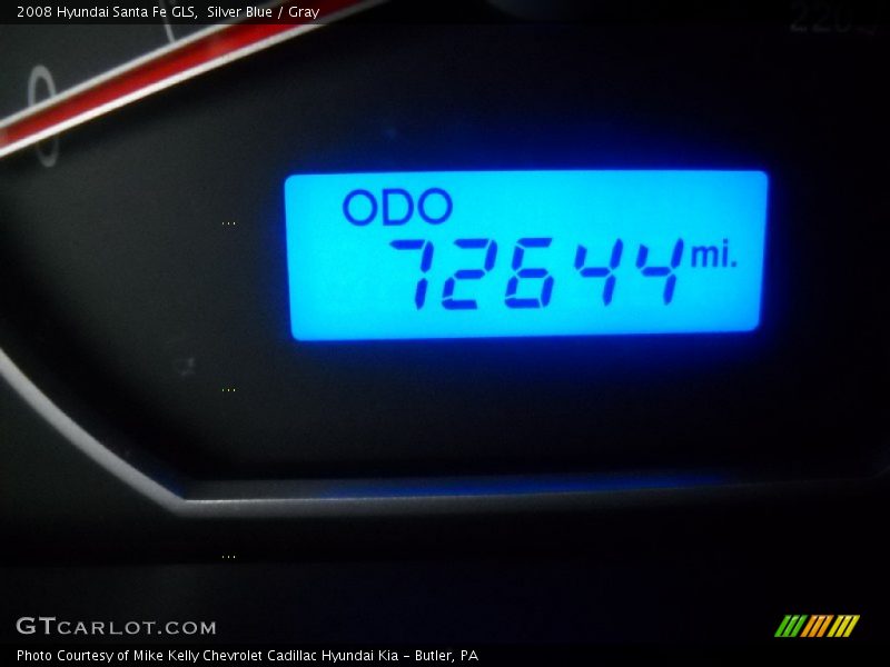 Silver Blue / Gray 2008 Hyundai Santa Fe GLS