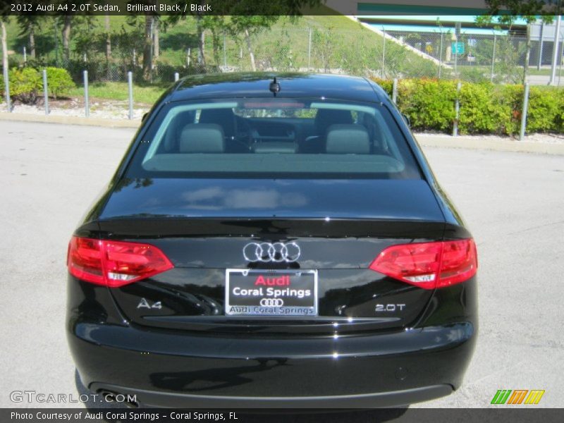 Brilliant Black / Black 2012 Audi A4 2.0T Sedan