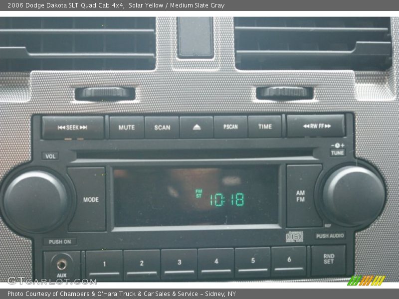 Solar Yellow / Medium Slate Gray 2006 Dodge Dakota SLT Quad Cab 4x4