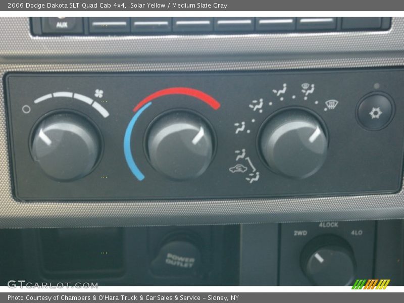 Solar Yellow / Medium Slate Gray 2006 Dodge Dakota SLT Quad Cab 4x4