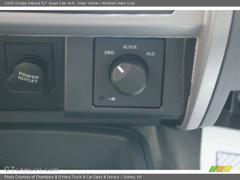 Solar Yellow / Medium Slate Gray 2006 Dodge Dakota SLT Quad Cab 4x4