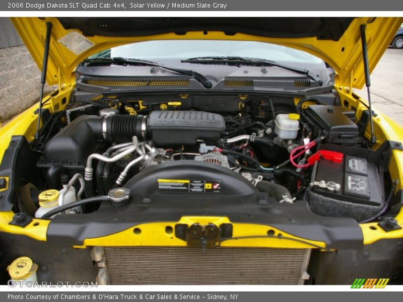 Solar Yellow / Medium Slate Gray 2006 Dodge Dakota SLT Quad Cab 4x4