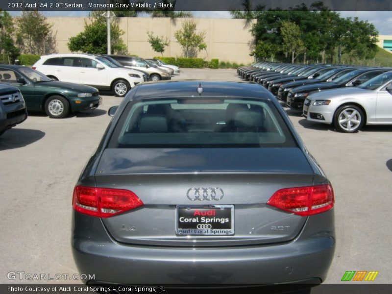 Monsoon Gray Metallic / Black 2012 Audi A4 2.0T Sedan