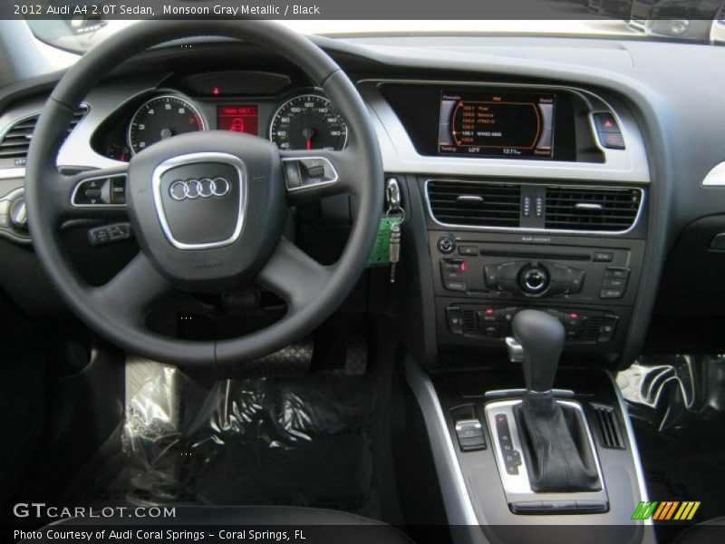 Monsoon Gray Metallic / Black 2012 Audi A4 2.0T Sedan