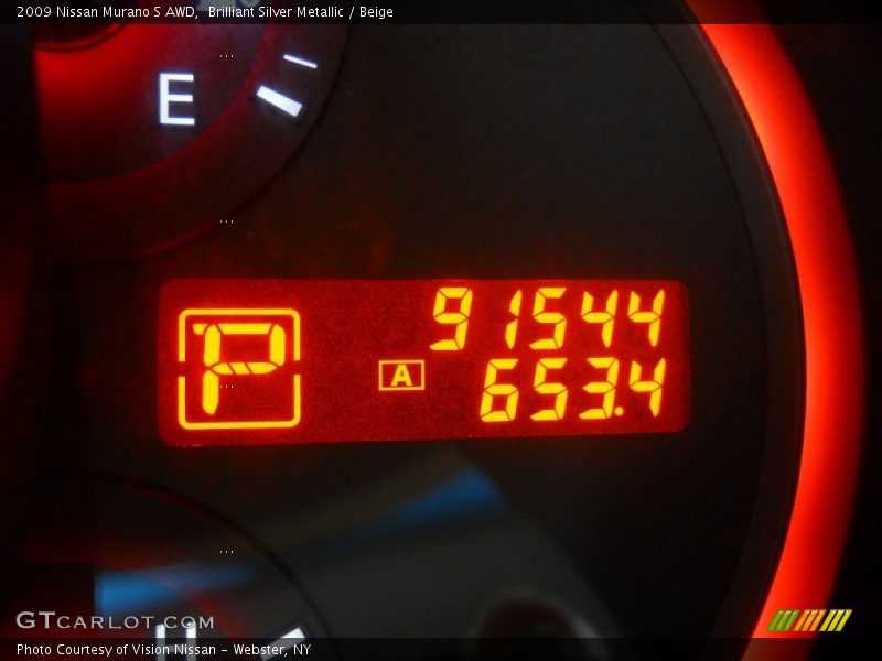 Brilliant Silver Metallic / Beige 2009 Nissan Murano S AWD