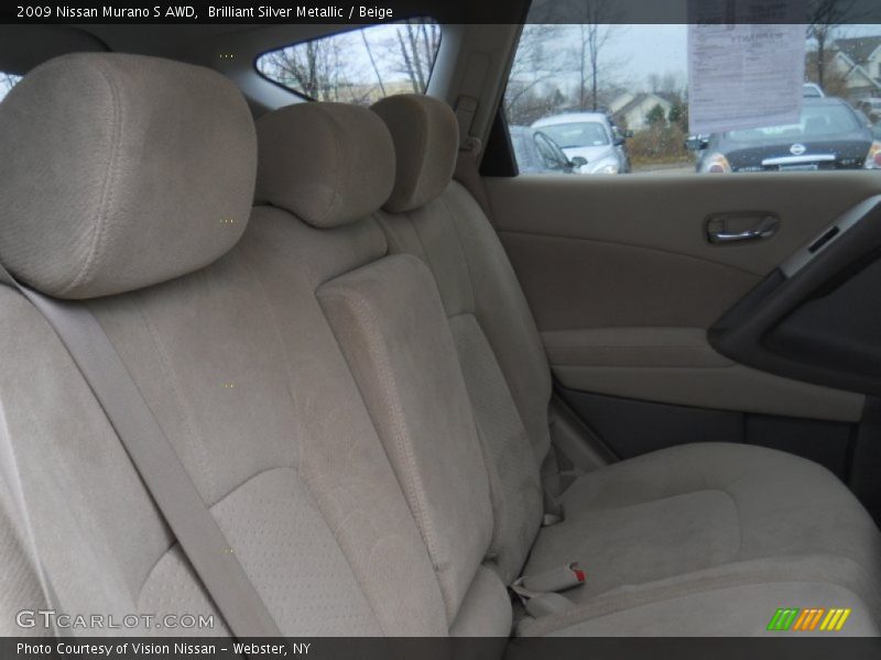 Brilliant Silver Metallic / Beige 2009 Nissan Murano S AWD