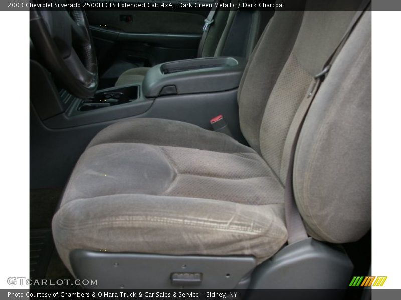 Dark Green Metallic / Dark Charcoal 2003 Chevrolet Silverado 2500HD LS Extended Cab 4x4