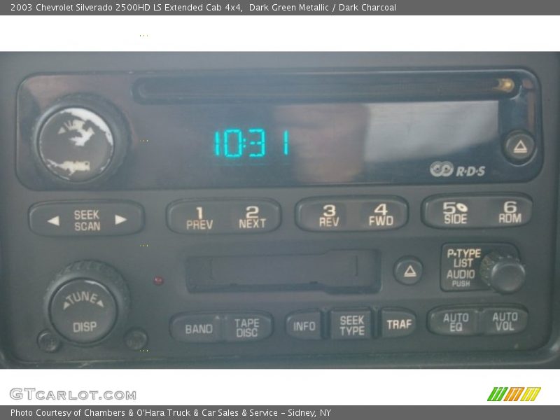 Dark Green Metallic / Dark Charcoal 2003 Chevrolet Silverado 2500HD LS Extended Cab 4x4