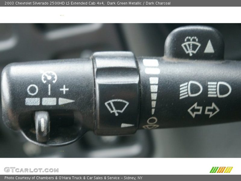 Dark Green Metallic / Dark Charcoal 2003 Chevrolet Silverado 2500HD LS Extended Cab 4x4