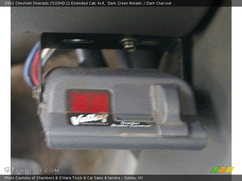 Dark Green Metallic / Dark Charcoal 2003 Chevrolet Silverado 2500HD LS Extended Cab 4x4