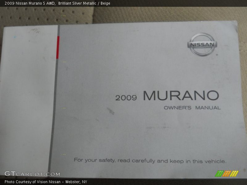 Books/Manuals of 2009 Murano S AWD