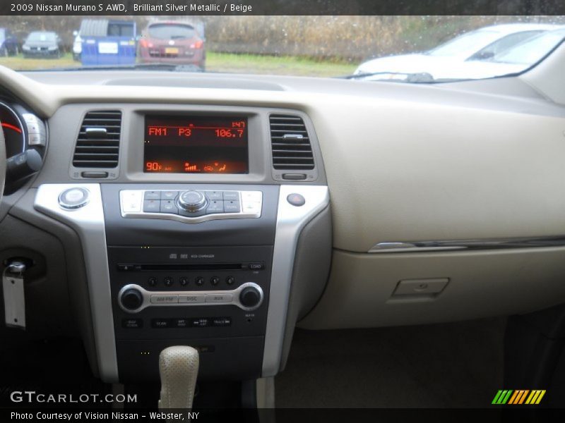 Brilliant Silver Metallic / Beige 2009 Nissan Murano S AWD