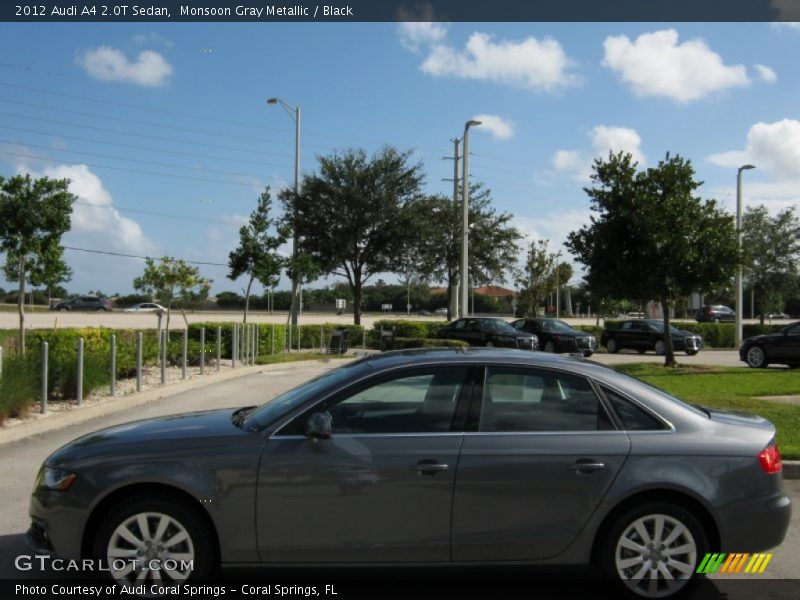 Monsoon Gray Metallic / Black 2012 Audi A4 2.0T Sedan