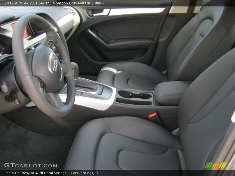 Monsoon Gray Metallic / Black 2012 Audi A4 2.0T Sedan