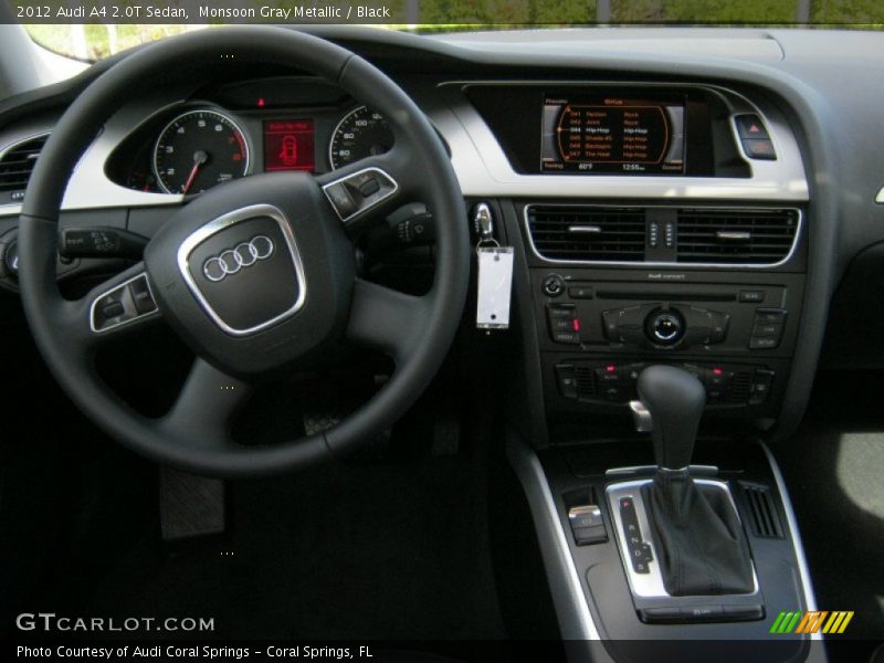 Monsoon Gray Metallic / Black 2012 Audi A4 2.0T Sedan