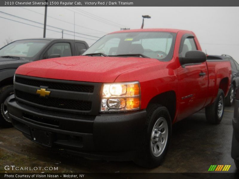 Victory Red / Dark Titanium 2010 Chevrolet Silverado 1500 Regular Cab