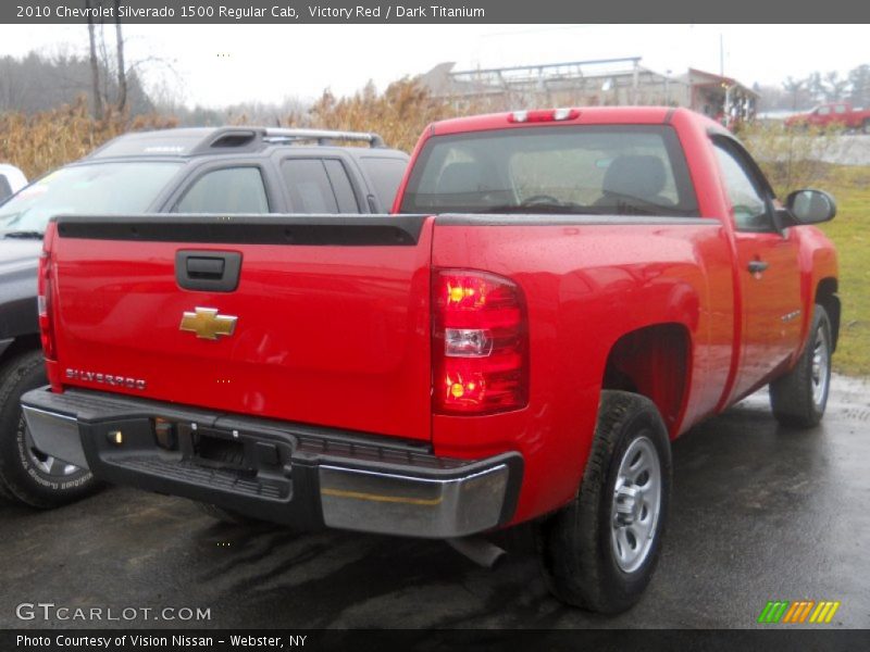 Victory Red / Dark Titanium 2010 Chevrolet Silverado 1500 Regular Cab