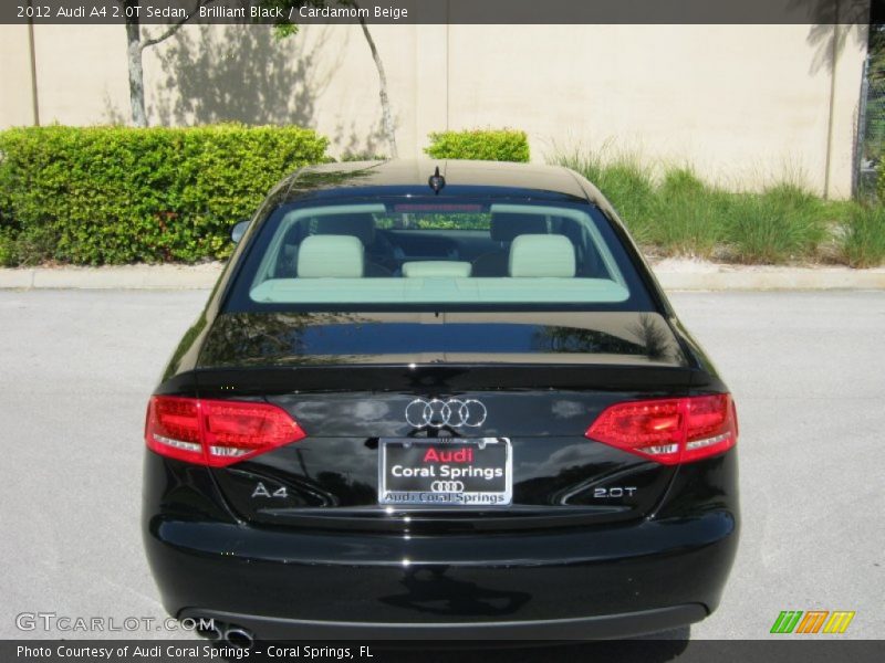 Brilliant Black / Cardamom Beige 2012 Audi A4 2.0T Sedan