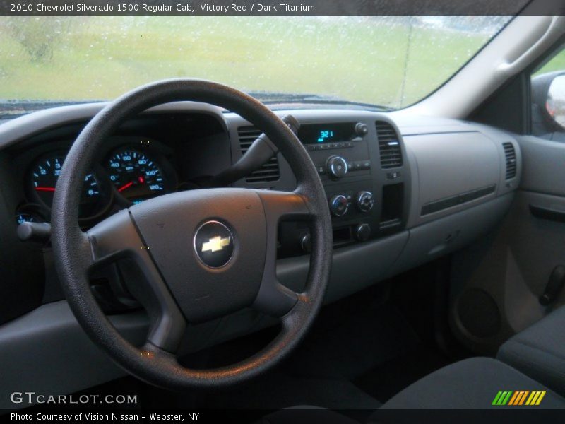 Victory Red / Dark Titanium 2010 Chevrolet Silverado 1500 Regular Cab