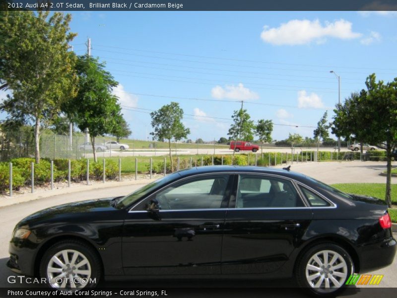 Brilliant Black / Cardamom Beige 2012 Audi A4 2.0T Sedan