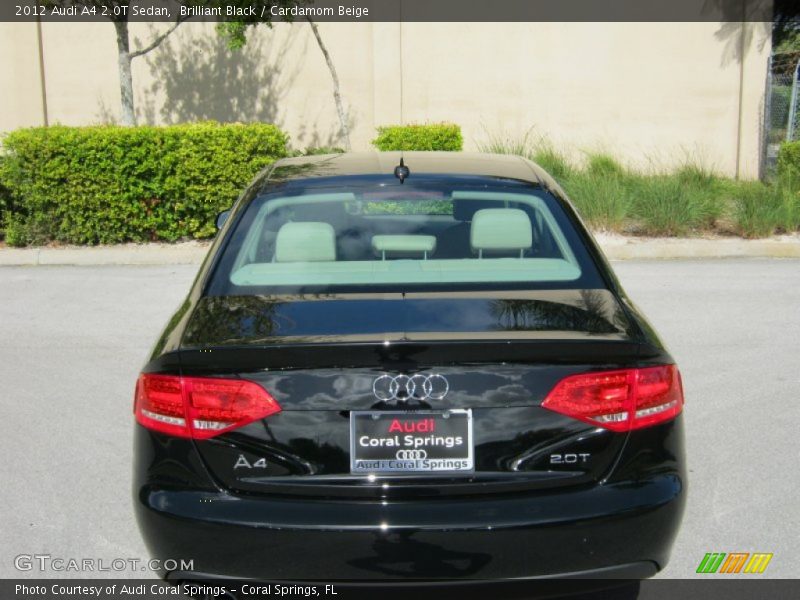 Brilliant Black / Cardamom Beige 2012 Audi A4 2.0T Sedan