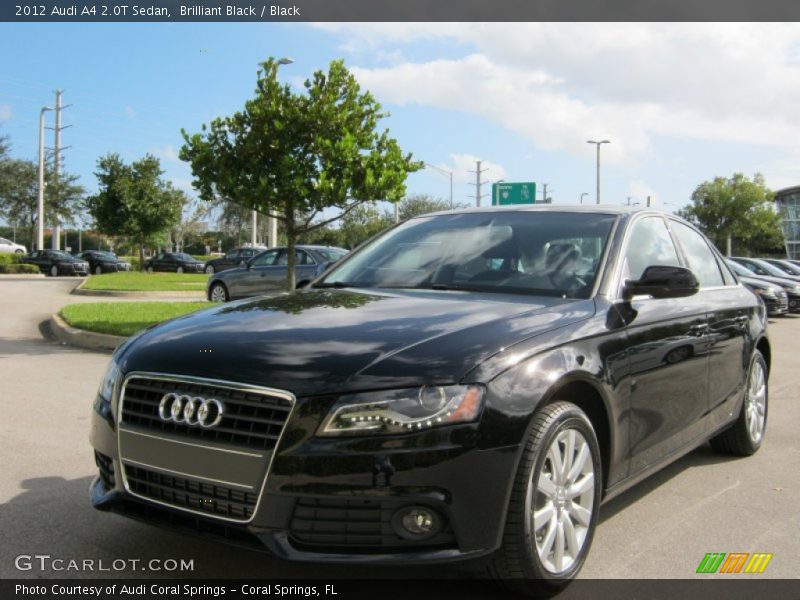 Brilliant Black / Black 2012 Audi A4 2.0T Sedan