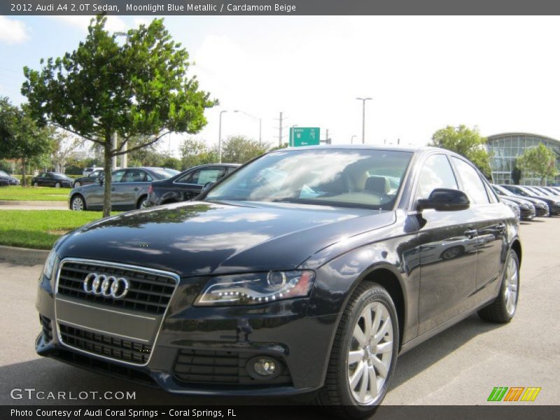 Moonlight Blue Metallic / Cardamom Beige 2012 Audi A4 2.0T Sedan
