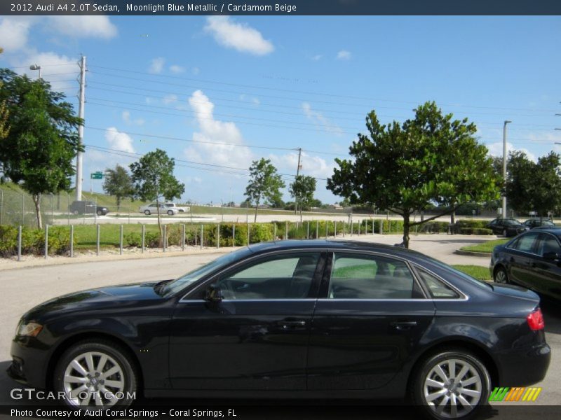 Moonlight Blue Metallic / Cardamom Beige 2012 Audi A4 2.0T Sedan