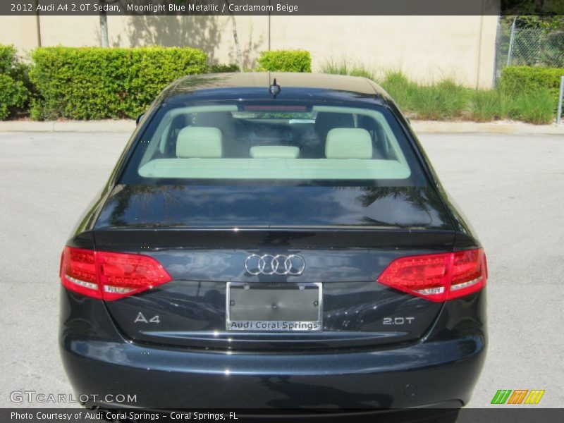 Moonlight Blue Metallic / Cardamom Beige 2012 Audi A4 2.0T Sedan