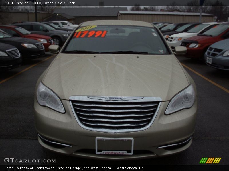 White Gold / Black 2011 Chrysler 200 LX