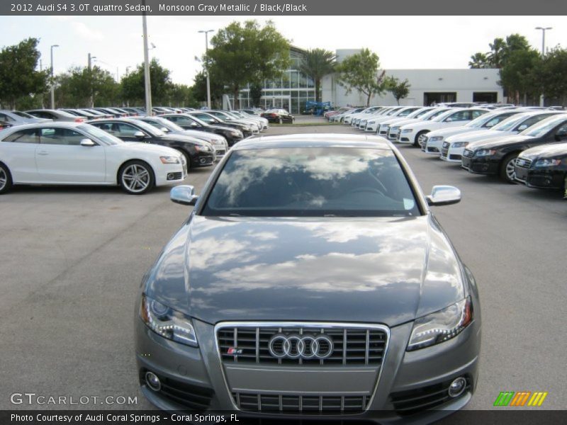 Monsoon Gray Metallic / Black/Black 2012 Audi S4 3.0T quattro Sedan