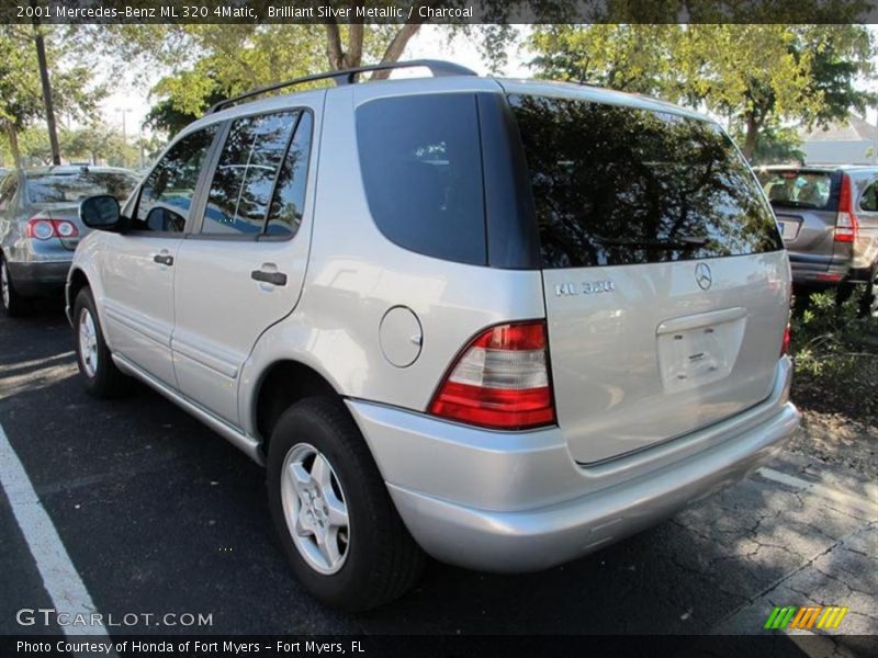 Brilliant Silver Metallic / Charcoal 2001 Mercedes-Benz ML 320 4Matic