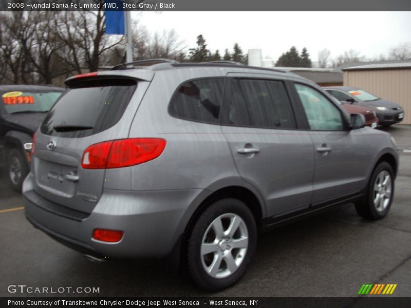 Steel Gray / Black 2008 Hyundai Santa Fe Limited 4WD