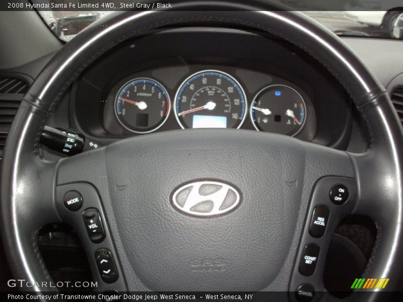 Steel Gray / Black 2008 Hyundai Santa Fe Limited 4WD