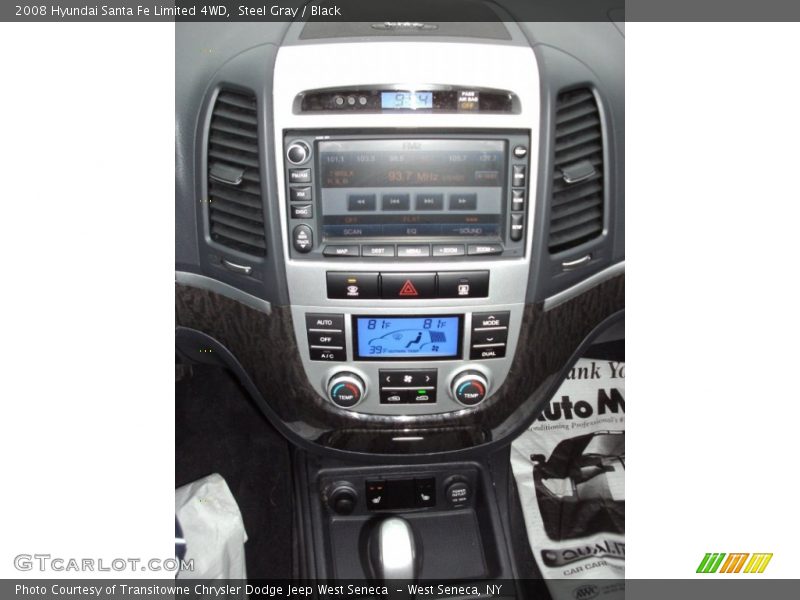 Steel Gray / Black 2008 Hyundai Santa Fe Limited 4WD
