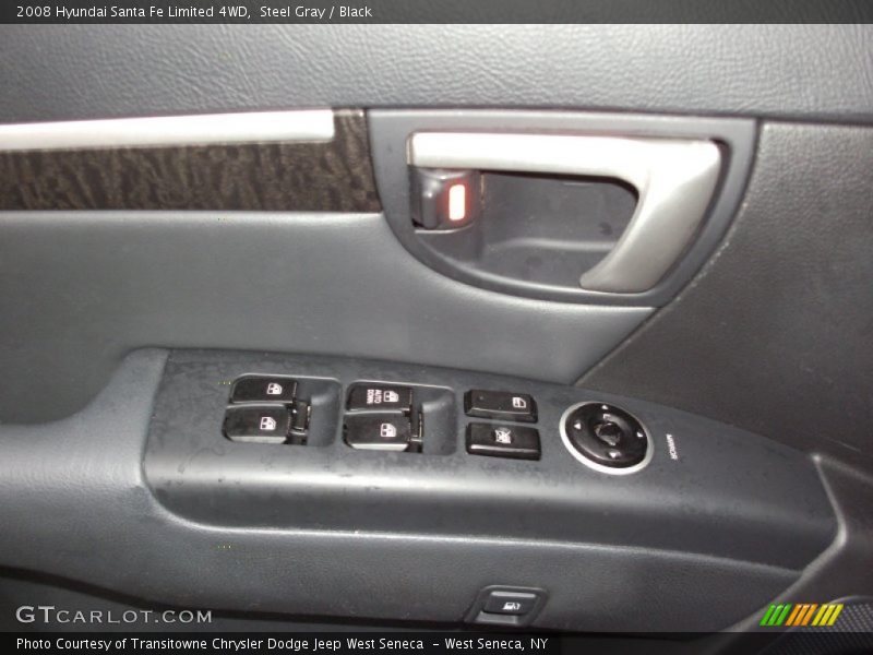 Steel Gray / Black 2008 Hyundai Santa Fe Limited 4WD