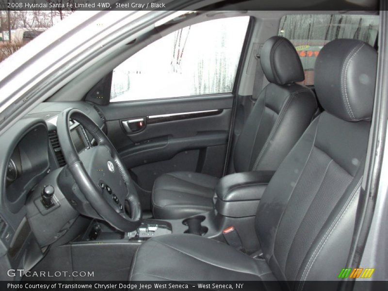 Steel Gray / Black 2008 Hyundai Santa Fe Limited 4WD