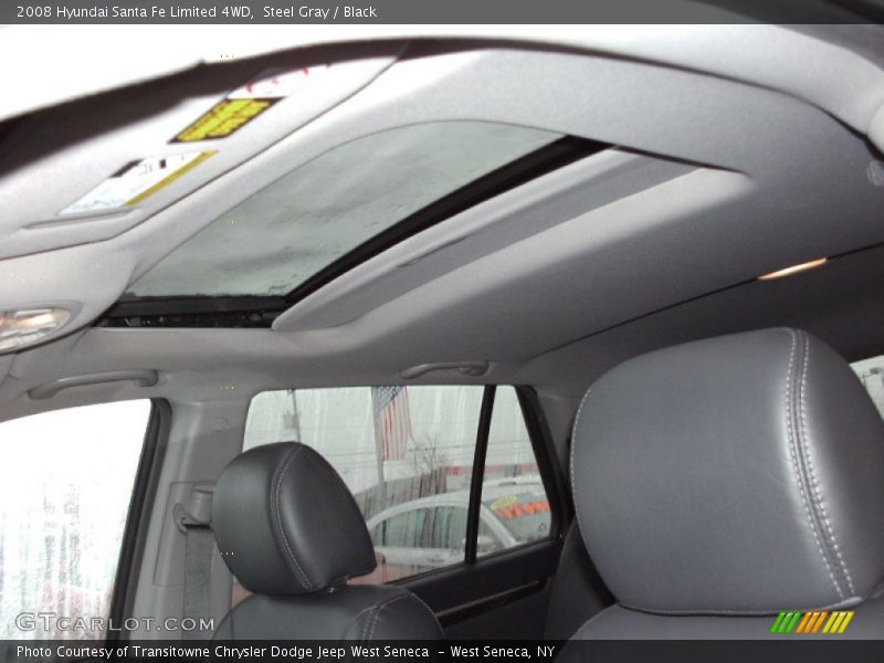 Steel Gray / Black 2008 Hyundai Santa Fe Limited 4WD