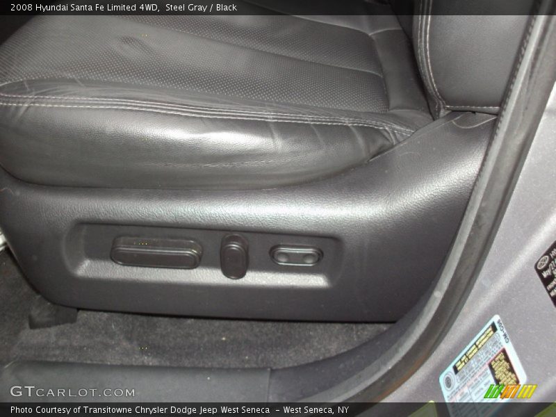 Steel Gray / Black 2008 Hyundai Santa Fe Limited 4WD