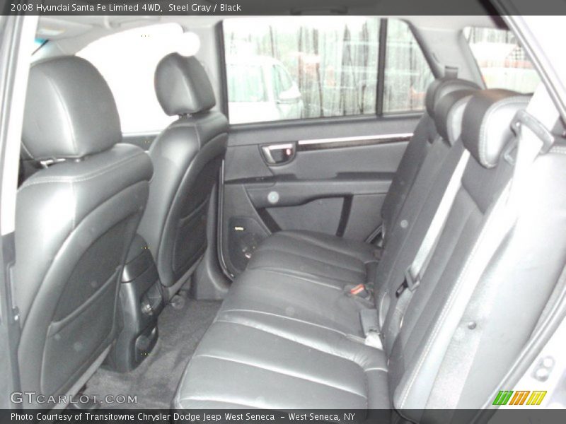 Steel Gray / Black 2008 Hyundai Santa Fe Limited 4WD
