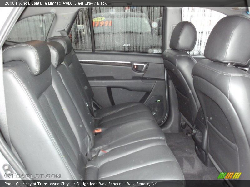 Steel Gray / Black 2008 Hyundai Santa Fe Limited 4WD