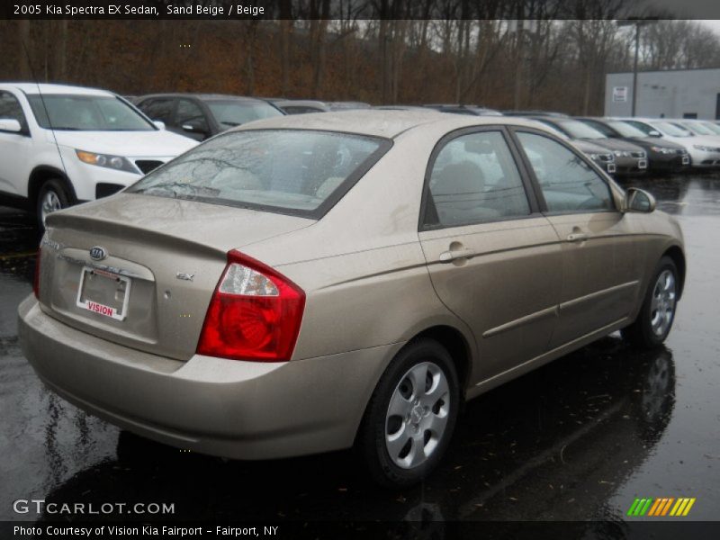 Sand Beige / Beige 2005 Kia Spectra EX Sedan